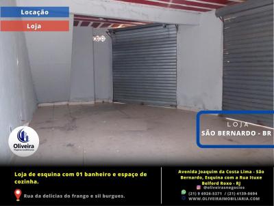 Loja Comercial para Locação, em Belford Roxo, bairro São Bernardo, 1 dormitório, 1 banheiro